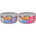 Friskies Shredded Turkey & Cheese Dinner + Shredded Chicken and Salmon Dinner Wet Cat Food Bundle