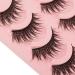 5 Pairs Handmade Natural Long False Eyelashes - Black | Thick Fake Eyelashes for Makeup - Buy Online on GoSupps.com