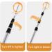 TRUE 12/15/18ft Aluminum Alloy Golf Ball Retriever for Water Telescopic with Spring Release Head - Golf Accessories for Men and Women - Buy Online on GoSupps.com