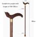 WolFum Elderly Crutches Adult Crutches Wenge Wood Phoenix-Shaped Handles Beautiful and Generous Ladies Crutches Crutches Hello 85cm - Buy Online on GoSupps.com