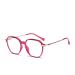 Metal Temples Square Tr90 Frame Blue Light Blocking Glasses for Women Men Anti UV Ray Computer Reading Glasses for Women Men Purple 52 Millimeters