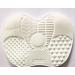 Make-up Brush cleaner made Of Silicone/Multiple Rugged Patterns and Has Strong suctions Size : Small | Colour : White