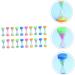 Bestonzon 120 PTH Mini Sand Clock - Miniature Hourglass Countdown Timer for Kitchen Office & School - 6 Colorful Pieces (6.7x2.8cm) - Buy Online on GoSupps.com