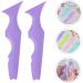 Angoily 4 Pcs Silicone Beauty Ruler Eyeliner Eyeshadow Applicator Guide Makeup Guide Stencils - Buy Online on GoSupps.com