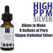 Colloidal Nano Silver Solution Concentrate 10000ppm - 1 oz | Protein & Chemical Free Dilute to 8 Gallons of 10ppm Pure Silver | Ship Internationally - Buy Online on GoSupps.com
