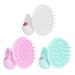Beatifufu 3 piece massage curb skin cleaning brush scalp massage device hair cleaner massage hairbrush scalp massage brush beautiful hair brush hair washing brush shampoo hairbrush