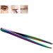 1PC Rainbow Color Slant Tweezer Professional Stainless Steel Slant Tip Tweezer Best Precision Eyebrow Tweezer Hair Removal Tweezer Cosmetic Beauty Tool For Men & Women - Buy Online on GoSupps.com
