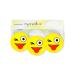 Navika Golf Balls - Emoji Just Kidding Imprint on Bright Yellow | Pack of 3 Golf Balls | Yellow Smiley Face Print Golf Balls | Gift for Junior or Women Golfers | Fun Golf Balls for Kids