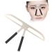 Beavorty 3pcs Eyebrow Ruler Three-point Kits Eyebrow Shaper Stencil Kit Eyebrow Measure Ruler Stainless Steel mediumx3pcs As Shownx3pcs - Buy Online on GoSupps.com