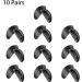 Fiacvrs Nose Pads for Glasses - Durable Thin D Shape Soft Silicone - 10 Pairs Black - Perfect for Comfort & Fit - Buy Online on GoSupps.com