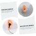 Silicone Leg Strap for Body Jewelry and Ear Piercings - Set of 4 Pieces | Artificial Ear Mold for Massage and Foley | Silicone Body Parts Silicone Mold - Light Yellow - Buy Online on GoSupps.com