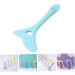 Angoily Eyeliner Aid Silicone Molds Eyeshadow Multipurpose Tool Eyeliner Applicator Tool Eyelash Spoon 11.7X5.9CM Blue - Buy Online on GoSupps.com