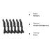 6 Non-Slip Black Crocodile Hair Clips - Perfect for Hairdressing Salons & Hairstyles | Unique Claw Sectioning Brooch - Buy Online on GoSupps.com