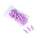 dijiusidy 1 Set Press on Nails Almond Fingernails Stick Solid Color Full Cover Art Decals Salon Supplies DIY Decorations No.12 taro purple