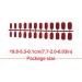 dijiusidy 1 Set Glue on Nails Medium Length Files Square Style Press on Solid Color Wraps Artificial Beauty Tool DIY Decorations 2 - Buy Online on GoSupps.com