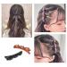 SHUNMEIL 6PCS Double Bangs Hairstyle Hairpin Set - Woven Large Hair Accessories - Headband Hair Bands in Black, Brown, and Pink - Buy Online on GoSupps.com