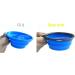 COMSUN Collapsible Dog Bowl - Portable Travel Pet Food & Water Dish with Carabiner (Green/Blue) - Buy Online on GoSupps.com