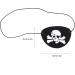Ankroyu Skull Pirate Eye Patch 10pcs / sac pour les fournitures de f te d'Halloween (Cr ne en feutre de corde noire (avec des os)) - Buy Online on GoSupps.com