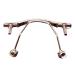 Eyeglass nose pads 1 piece replacement metal nose bridge rimless glasses nose bridge silver