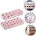 PRETYZOOM 2pcs Fridge Egg Organizer 18 Egg Holder for Refrigerator Dispenser Seasoning Superimposed re-usable Pink 30x15cm - Buy Online on GoSupps.com