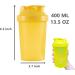 HIUSITY 400ml Protein Shaker Cup - Leak-Proof Durable & Odorless | Creamy Fitness Protein Shakes - Gym Essential - Buy Online on GoSupps.com