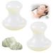 2 pieces gua Sha mushroom massage stones set massage stones face mushroom form Eye flowies gua Sha set remove for fold face neck spa relaxing 1