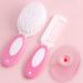 Baby Hair Brush & Comb Set for Newborns & Toddlers - Soft Bristles, Ideal for Cradle Cap - Perfect Baby Registry Gift (Pink) - Buy Online on GoSupps.com
