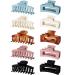 Vsiopy 10pcs Hair Claw Clips for Women Hair, 3.5 Inch Nonslip Medium Large Claws Clip for Thin Hair, 5 Pack Hair Clamps, 5 Pack Square Hair Claws Strong Hold Hair Jaw Clips A 3.5 Inch