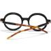 Shop Gleyemor Retro Round Blue Light Glasses - Stylish Vintage Circle Eyeglasses for Men & Women - Black & Tortoise - Perfect for Cosplay & Costume - Buy Online on GoSupps.com