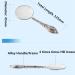 Mini Glass Handheld Retro Reading Magnifier 4X HD Lens Diameter 45mm Metal Handle Old Man Child Student Good Times - Buy Online on GoSupps.com
