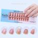 Matte French Natural False Nail Tips Extension Cover Artificial Fake Nails Finger Sculpted Manicure Tools Salon Home DIY - Buy Online on GoSupps.com