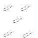 SBTRKT 5 pieces of acrylic fiber eye chain robust slip-resistant corrosion-resistant small and exquisite strong and does not fall off waterproof is not broken suitable for sunglasses sunglasses Purpie-72cm