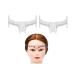 2PCS Plastic Tattoo Ruler Positioning Eyebrow Grooming Stencil Shaper Measure Tools Adhesive Eyebrow Microblading Ruler Guide For Eyebrow Stencil Positioning DIY Ruler Calipers Shaper Makeup(White)