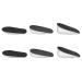 FRCOLOR 3 Pairs Inner Height Increasing Insole Shock-Absorbing Heightening Insoles Running Insoles for Men Shoe Cushions for Men Height Increase Insole Women's Pu Comfortable Soft Half Pad Black 12X6.5CM