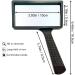 HYRZD Hand-held Rectangular Magnifying Glasses - 4X Magnification, 100x50MM Large Area HD Glass Lens, Low Vision Aid for the Elderly - Buy Online on GoSupps.com