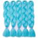 Shop SEGO 5 Packs 24 Crochet Afro Braid Extensions - Sky Blue Synthetic Hair for Stunning Braids - Buy Online on GoSupps.com