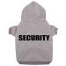 Izefia dog hooded sweater security rdc pet clothing dog shirt warmer sweater cotton cotton jacket coat small dog medium dog (gray m) m gray