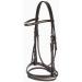 HORZE Weston Padded Leather Horse Bridle with Flash Noseband & Web Reins - Brown | Snaffle Bridle - Buy Online on GoSupps.com