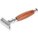 Buy Men's Safety Razor - Classic Bamboo & Wooden Handle Stainless Steel | International Shipping - Buy Online on GoSupps.com