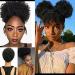 10 Inch High Puff Afro Curly Wig Ponytail - Synthetic Kinky Curly Clip-In Bun | Shop Worldwide - Buy Online on GoSupps.com