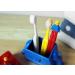 Oxford Brick Figure Toothbrush Gift Set - 2 Toothbrushes Holders & Plastic Cup - Ideal International Gift - Buy Online on GoSupps.com