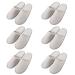 TECEYFEET 6 pair unisex guest spout felt slippers slippers set hotelslipper disposable liper spa felt slippers for for spa guests travel hotel 43 EU gray