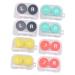 Homsfou 8er box tweezers -travel case contact lens piston pistons for contact lenses Tool for removing contact lens container lens holder lens container Easy adjust