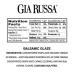 Gia Russa Balsamic Glaze 8.5 oz (3 Pack) - Premium Quality Balsamic Reduction - Buy Online on GoSupps.com