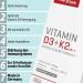 Buy Body Attack Vitamin D3 + K2 - High Dose Vegan Capsules | 100mg K2 & 37.5mg D3 for Optimal Health | International Shipping Available - Buy Online on GoSupps.com