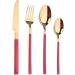 Stainless Steel Cutlery Cutlery Set Western Food Hotel Steak Cutlery Red - Buy Online on GoSupps.com