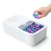 Tokokimo detergent storage for 90-100 clothes heges laundry basket holder with sliding cover large detergent container with cups for organization and storage in the laundry room (white)
