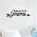Joyful Journey Arrow Quote Decal Sticker - Wall Vinyl Art Decor - Buy Online on GoSupps.com
