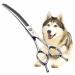 Fenice Peak Dog Grooming Shears Curved Thinning Scissors for Dogs and Cats Face Body Trimming Shears 440C 7.5'' v-shaped teeth 7.5''