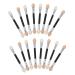 PLAFOPE 30pcs Eye Shadow Stick Double Dual-side Eyeshadow Brushes Eyeshadow Eye Mascara Aluminum